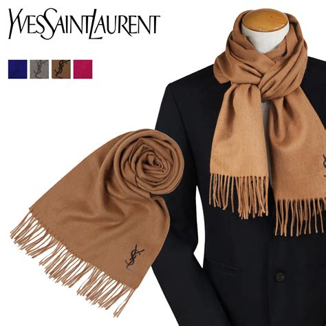 ysl mens scarf the real real|yves Saint Laurent cashmere scarf.